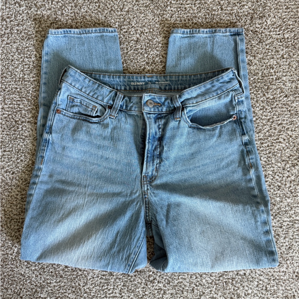 Old Navy Light Blue OG Straight Jeans